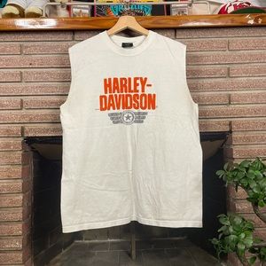 Vintage Y2K Harley Davidson Mexico Sleeveless Tee Size L